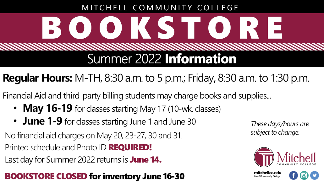 Virtual Online Buyback (Mitchell Community College Bookstore) Follow these easy steps! Visit mitchellcc.edu/bookstore/book-buy-backs • Click the Virtual SellBack link on that page • Create a quote ($10 minimum) • Ship books free (print your own label/provide your own box) • Get your money back! Please do not sell your rental textbook(s) online! For questions about buyback or rentals, contact the Bookstore. 