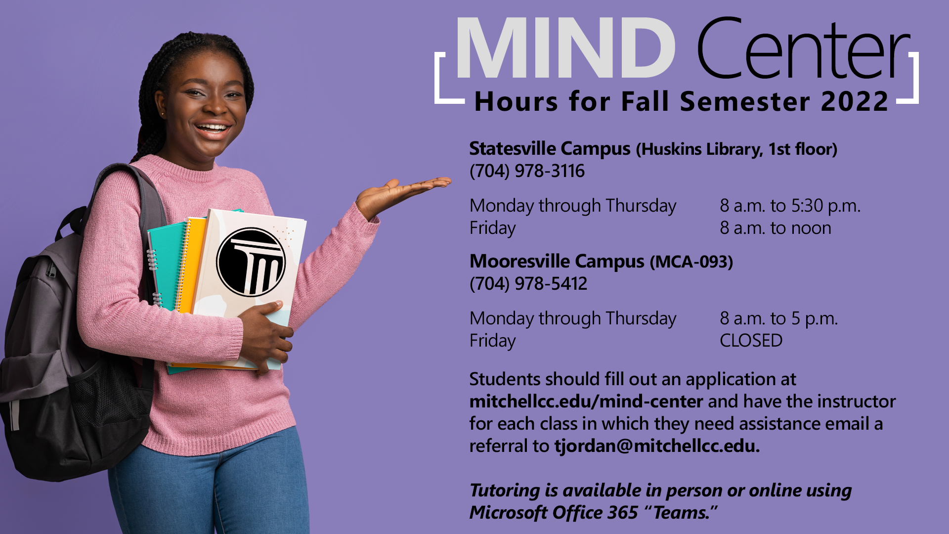 MIND Center FALL Hours 2022.png