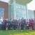 Dignitaries and friends of the College at the Health Sciences Building ribbon cutting October 12, 2021